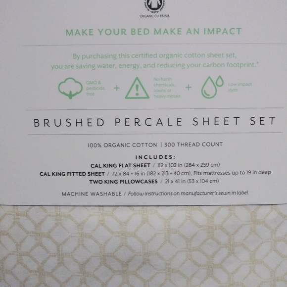 New Under The Canopy California King sheet set - Picture 3 of 4